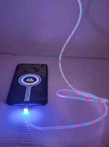 Fast 3 in 1 Multiple Pin With LED Light Magnetic Charging Charging Pad - Assorted color Electronics